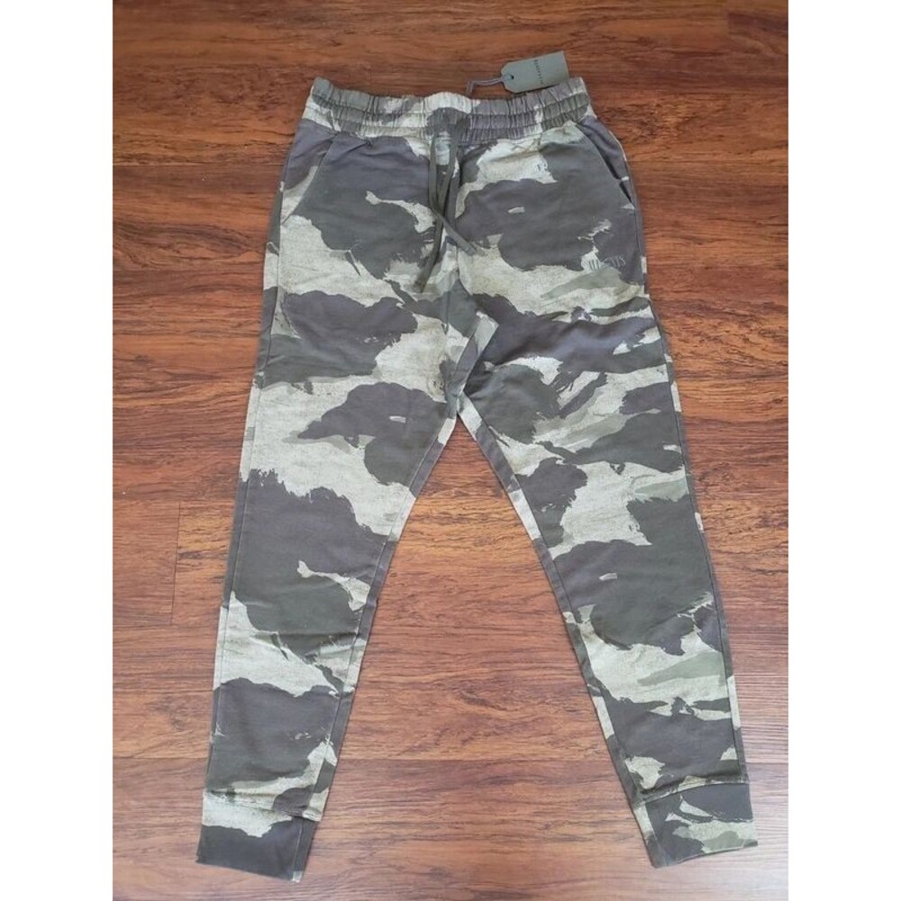 All saints mens camo jogger size M new